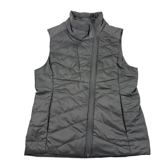 5.11 Tactical Peninsula Insulator Vest Packable Coin Gray Two-Way Zipper Size M - Picture 1 of 12